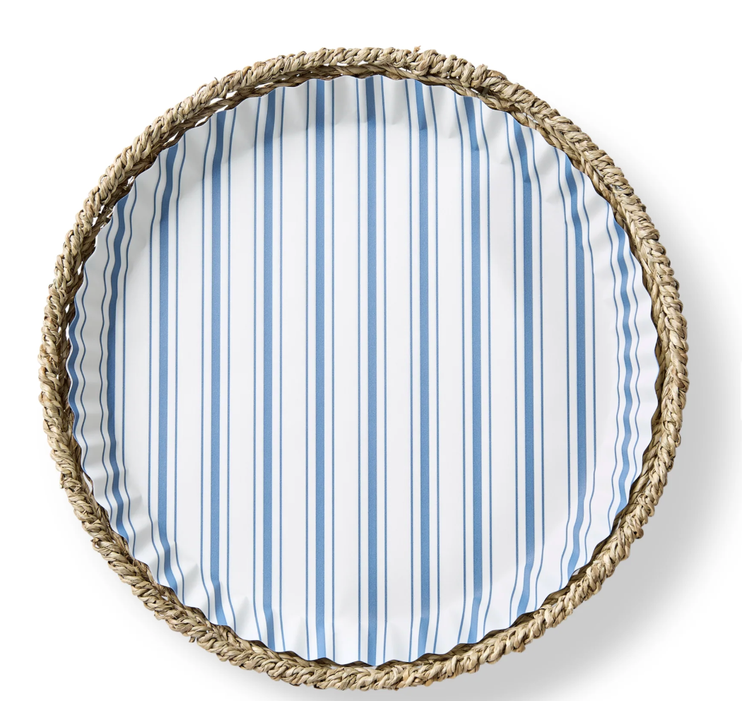 Seascape Blue Stripes Pre Formed Liners