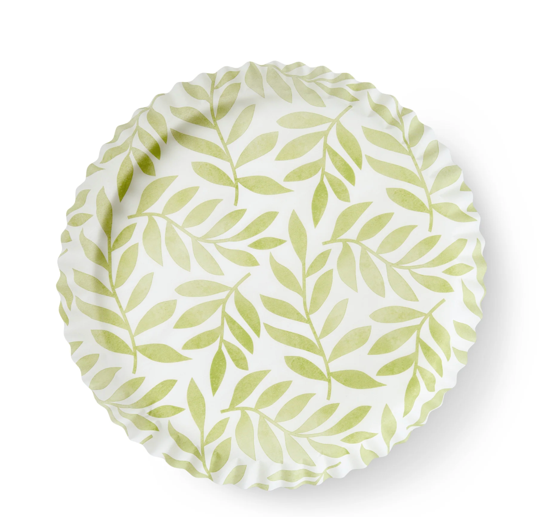 Green Leaves Pattern Pre Formed Liners