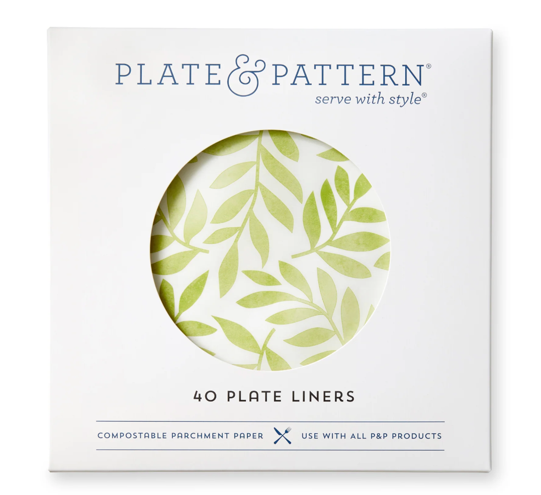Green Leaves Pattern Pre Formed Liners