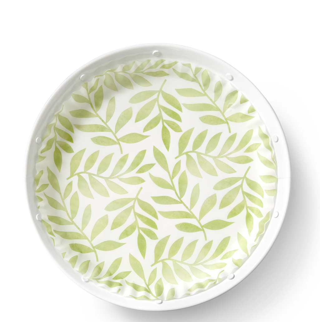 Green Leaves Pattern Pre Formed Liners