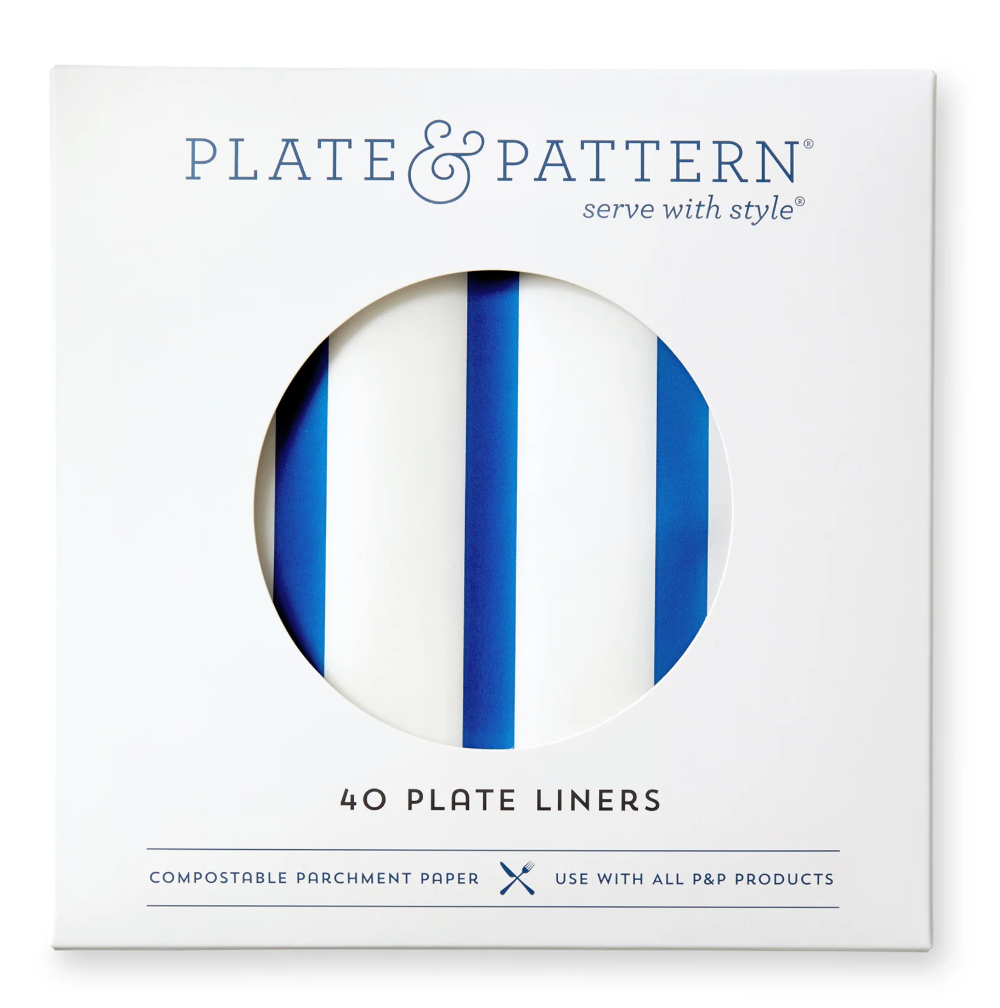 Bold Blue Stripe Pre Formed Liners