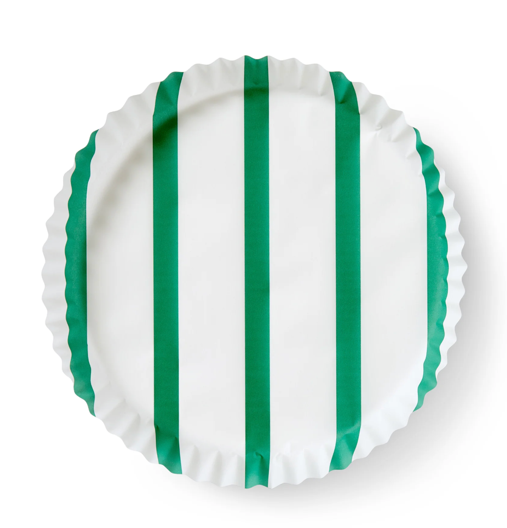Bold Green Stripe Pre Formed Liners