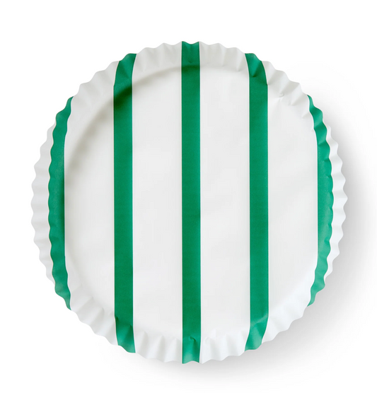 Bold Green Stripe Pre Formed Liners