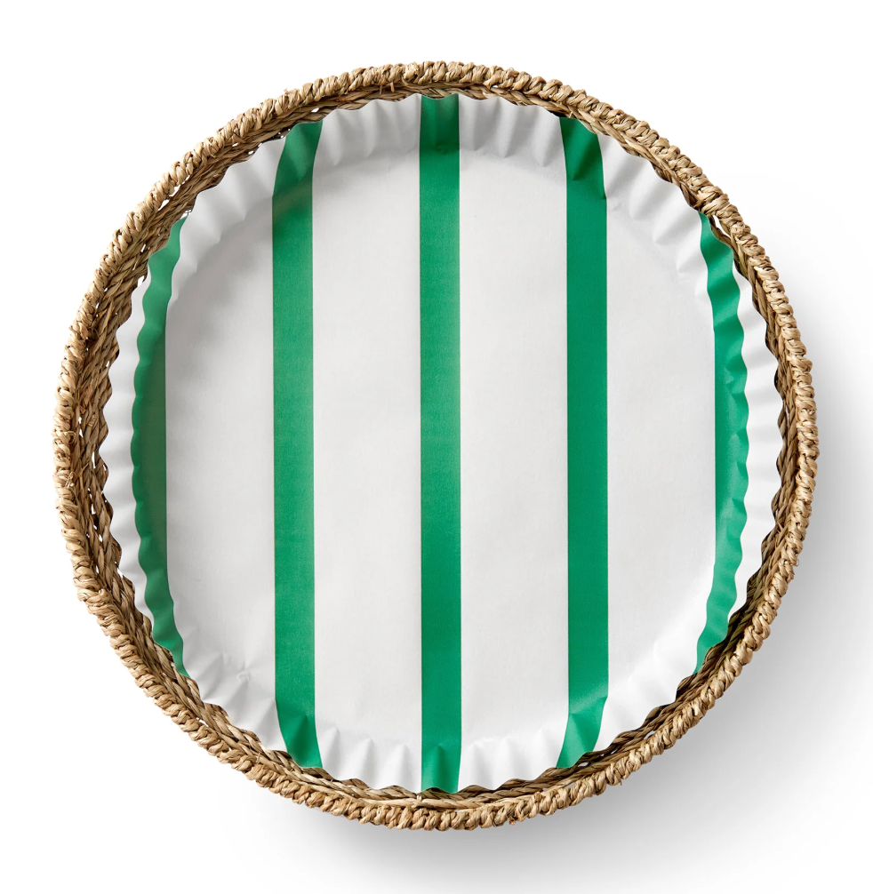 Bold Green Stripe Pre Formed Liners