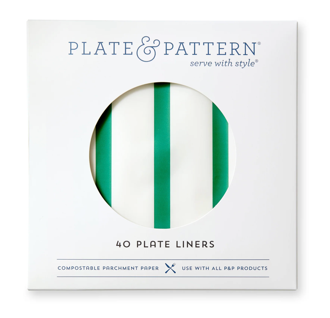 Bold Green Stripe Pre Formed Liners