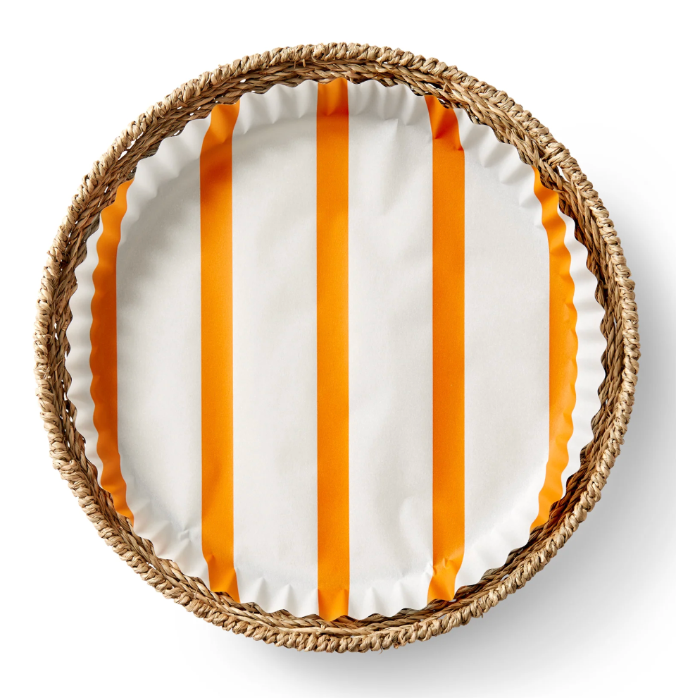 Bold Orange Stripe Pre Formed Liners