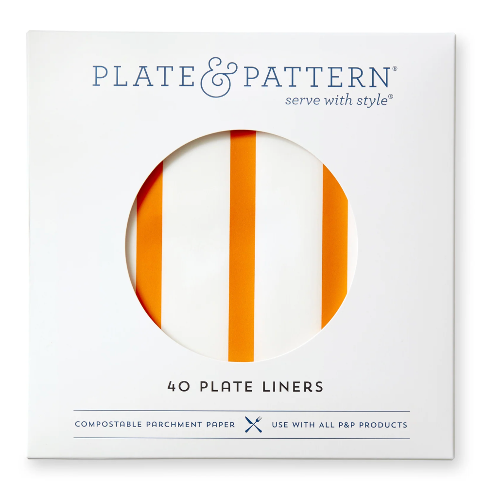 Bold Orange Stripe Pre Formed Liners