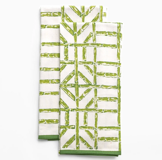 Green Bamboo Tea Towel
