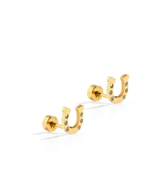 Horseshoe Screwback Stud