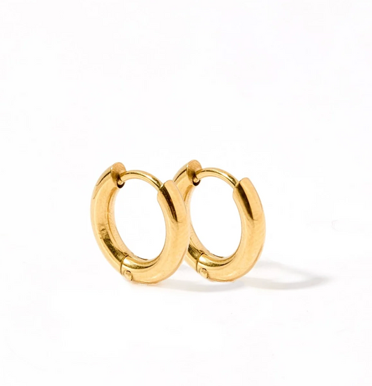 Scarlett Hoop Gold 10mm Huggie