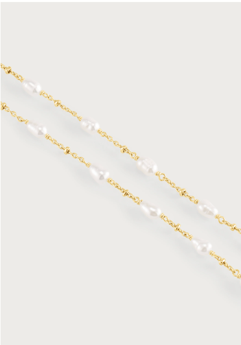 Milos Multi Beaded Necklace, Pearl