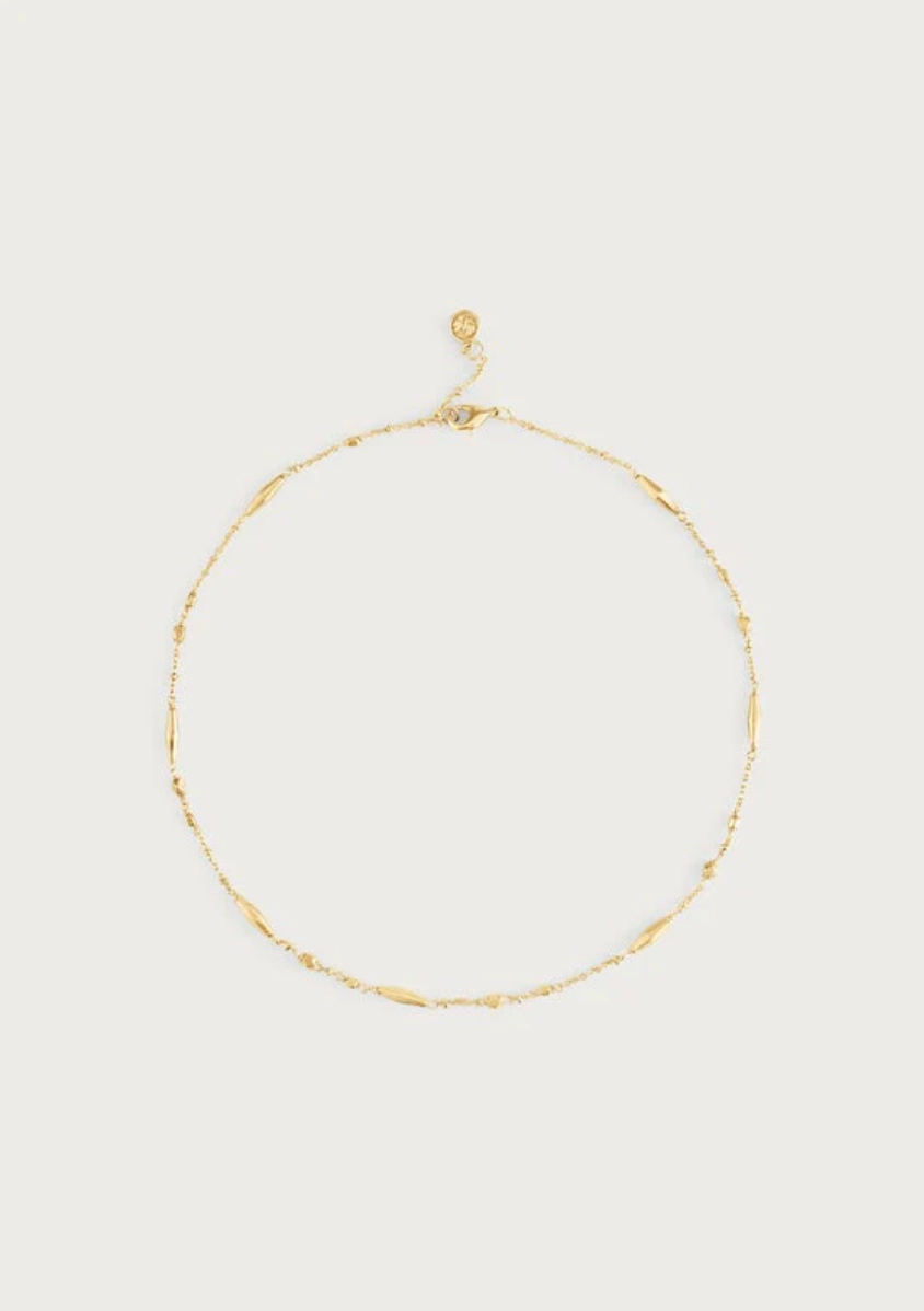 Milos Multi Beaded Necklace, Gold