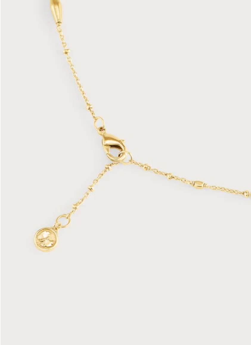 Milos Multi Beaded Necklace, Gold