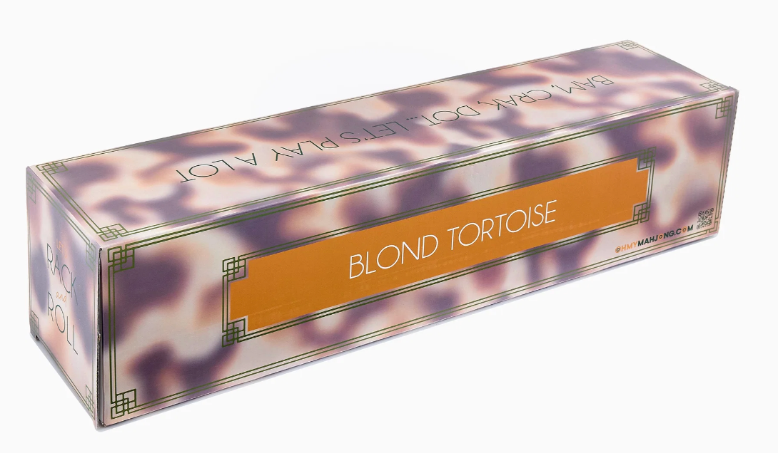 Blond Tortoise Acrylic Rack and Pusher Set