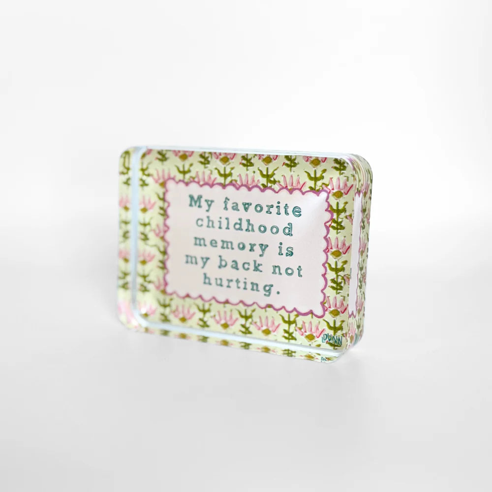 Favorite Childhood Memory Acrylic Block