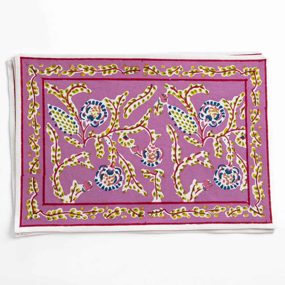 Climbing Dahlia Lilac Placemat | Set of 4