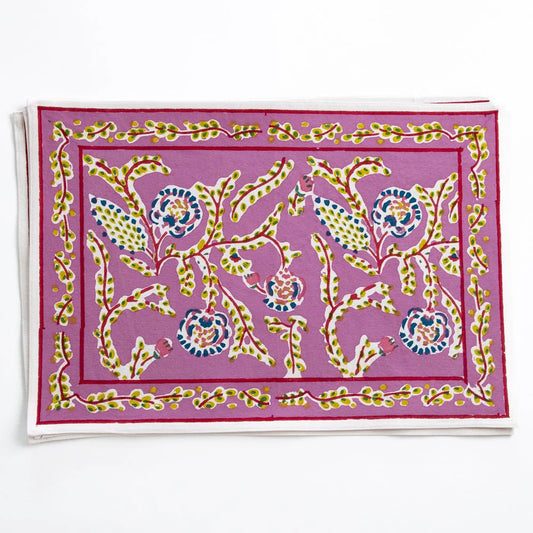 Climbing Dahlia Lilac Placemat | Set of 4