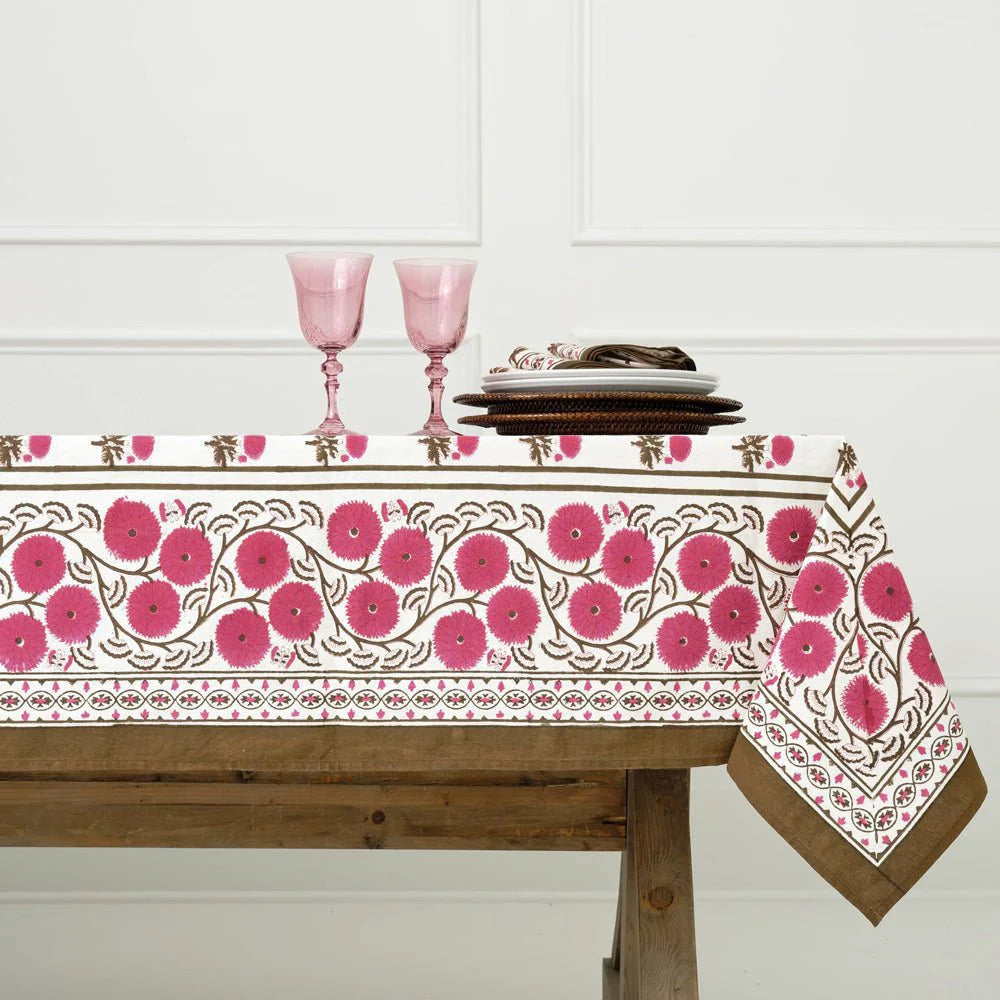 Gaya Fuchsia Tablecloth