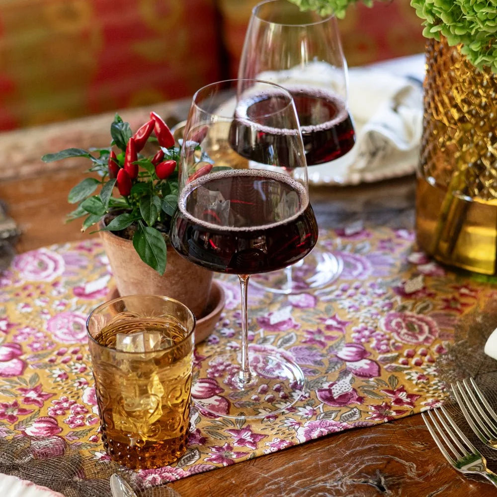 Pomegranate Garden Plume & Ochre Table Runner