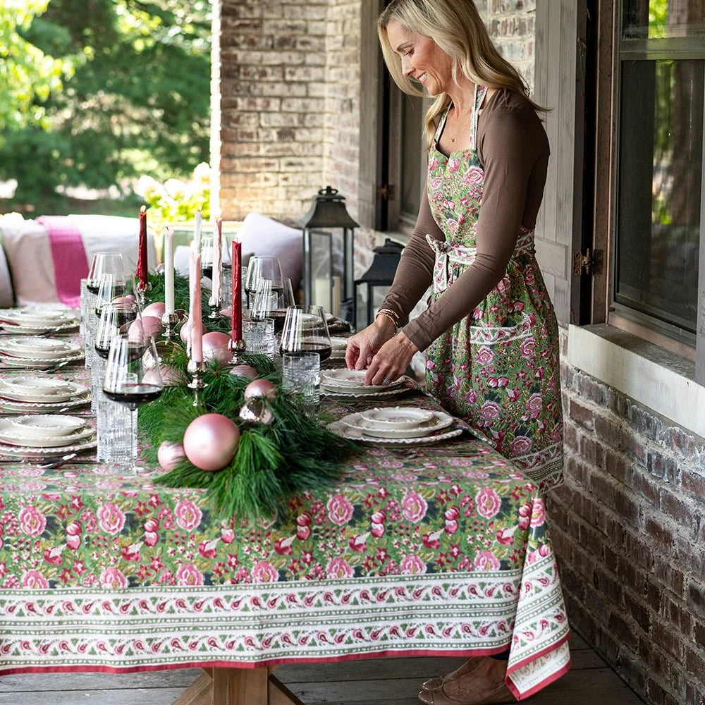 Pomegranate Garden Wine & Rose Apron