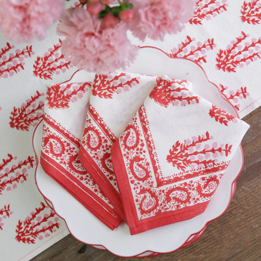 Sagar Red & Pink Placemat | Set of 4