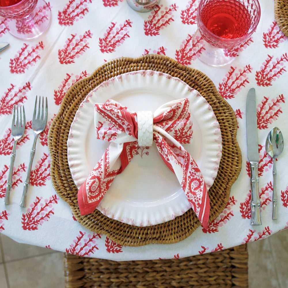 Sagar Red & Pink Placemat | Set of 4