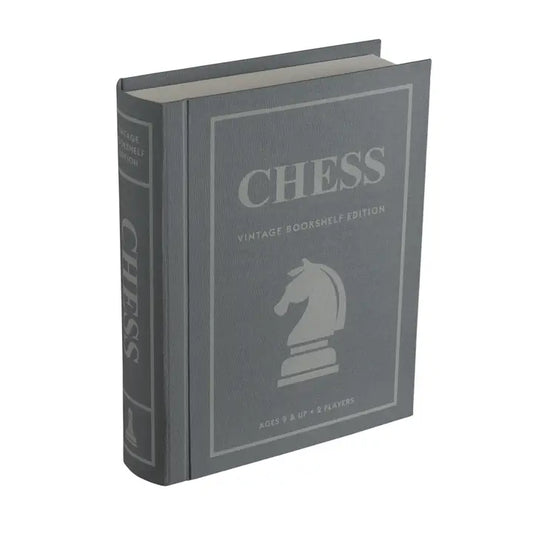 Chess Vintage Bookshelf Classic Board Game