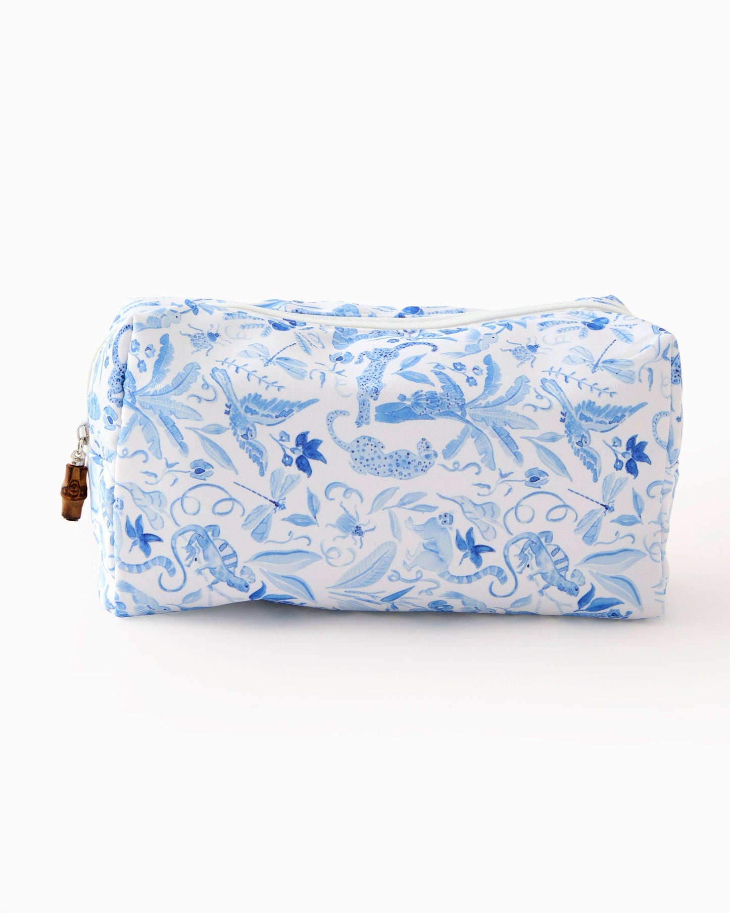 Blue & White Tile Storage Bag