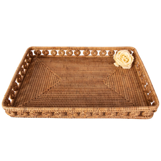 Hand Woven Rectangular Tray