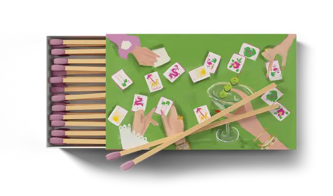 Club Mahjong Candle & Matchbook Bundle