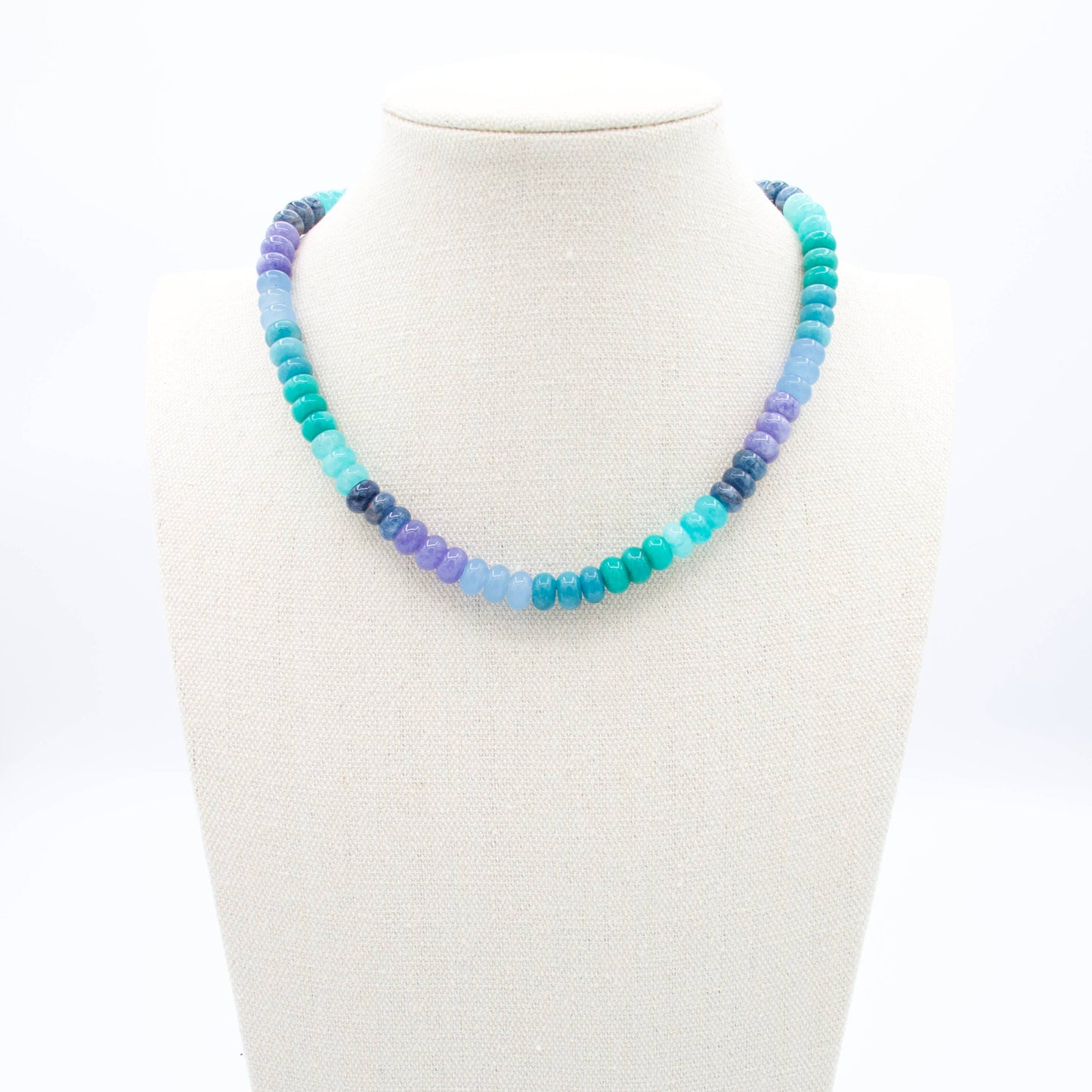 Ocean Multi Beaded Necklace, 16”