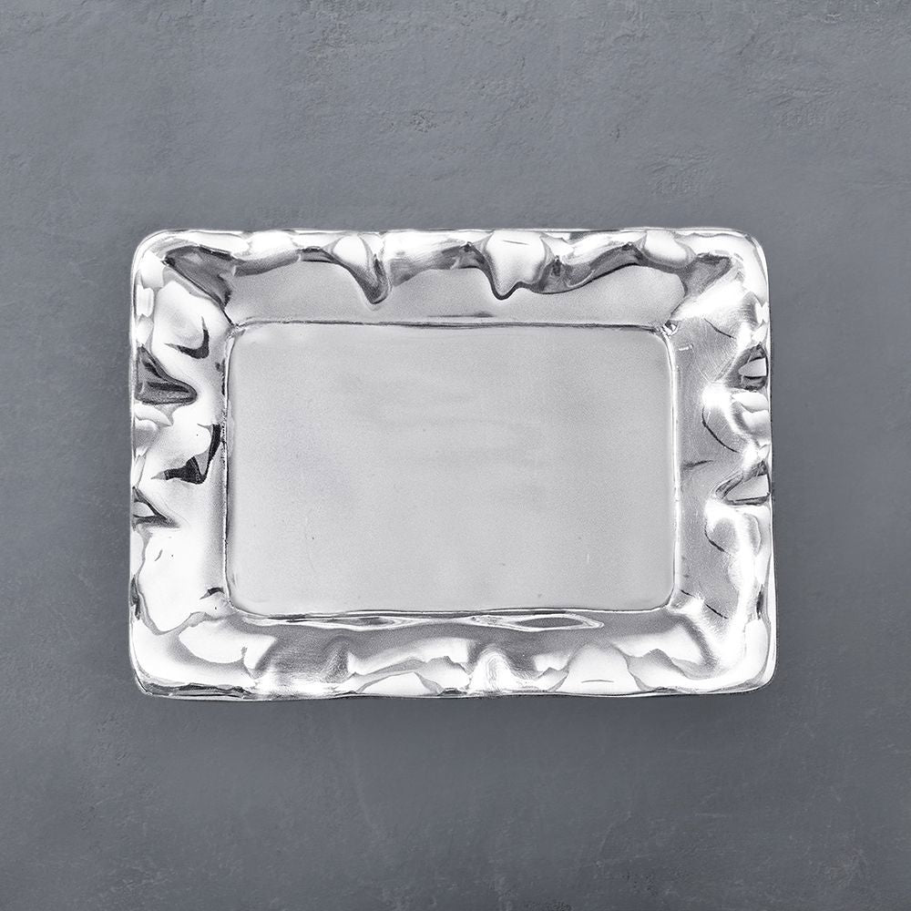 GIFTABLES Organic Pearl Rect Engraved Tray "Friend