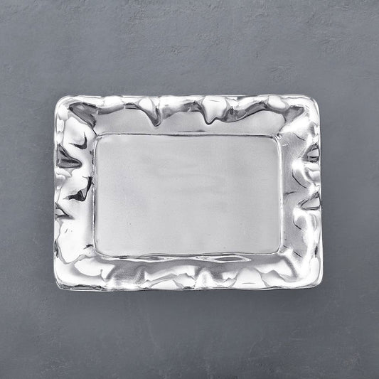 GIFTABLES Organic Pearl Rect Engraved Tray "Friend