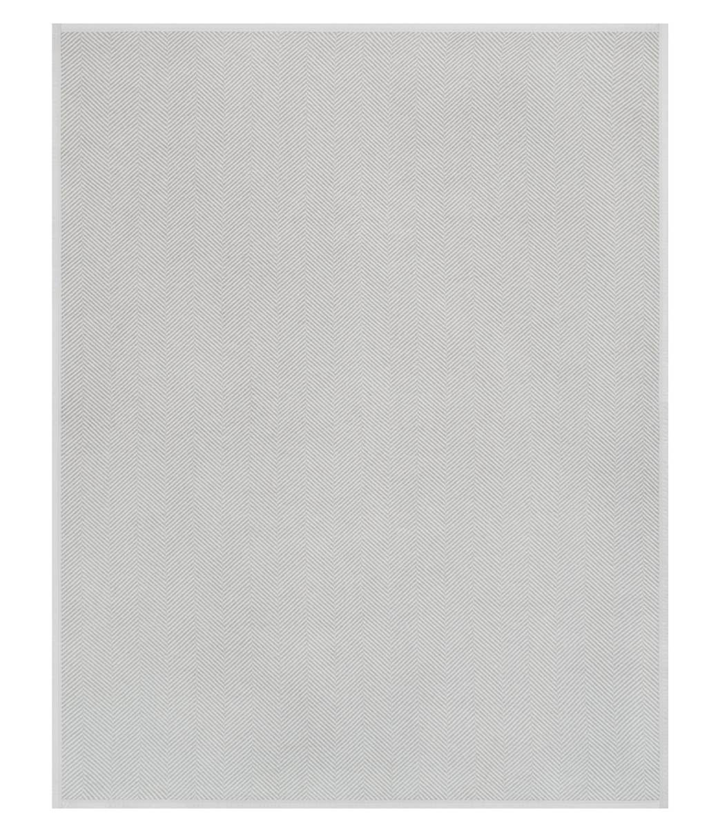 Harborview Herringbone Light Grey Blanket