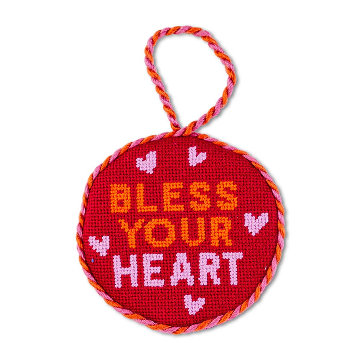 Needlepoint Ornament - Bless your Heart