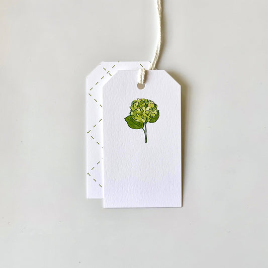 Gift Tags - Green Hydrangea