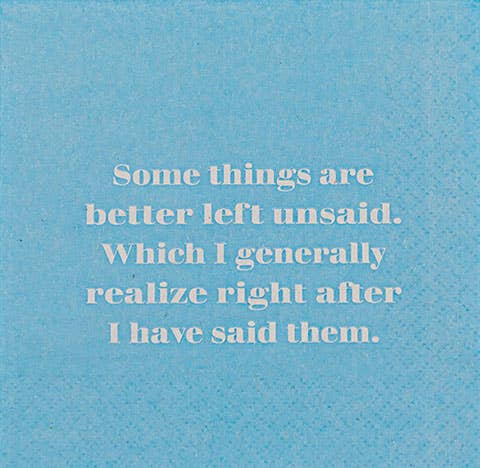 Cocktail Napkins: Better Left Unsaid...