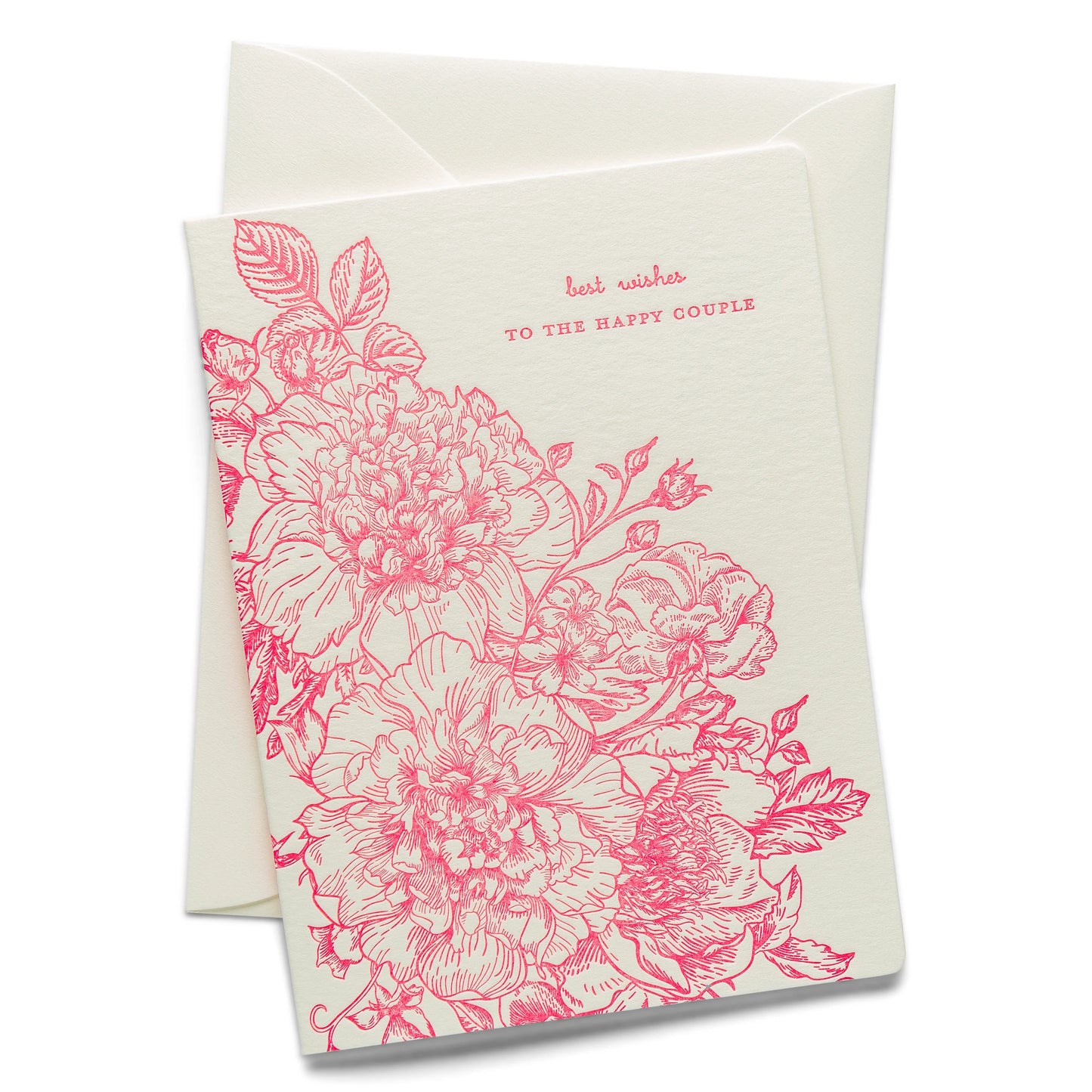 Letterpress Greeting Card | Best Wishes | Wedding