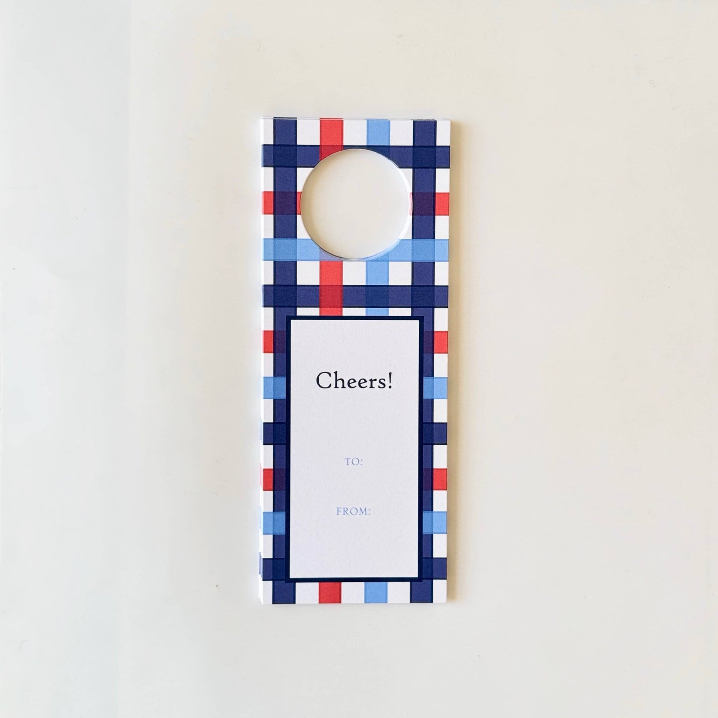 Red, White, Blue - Wine Tag