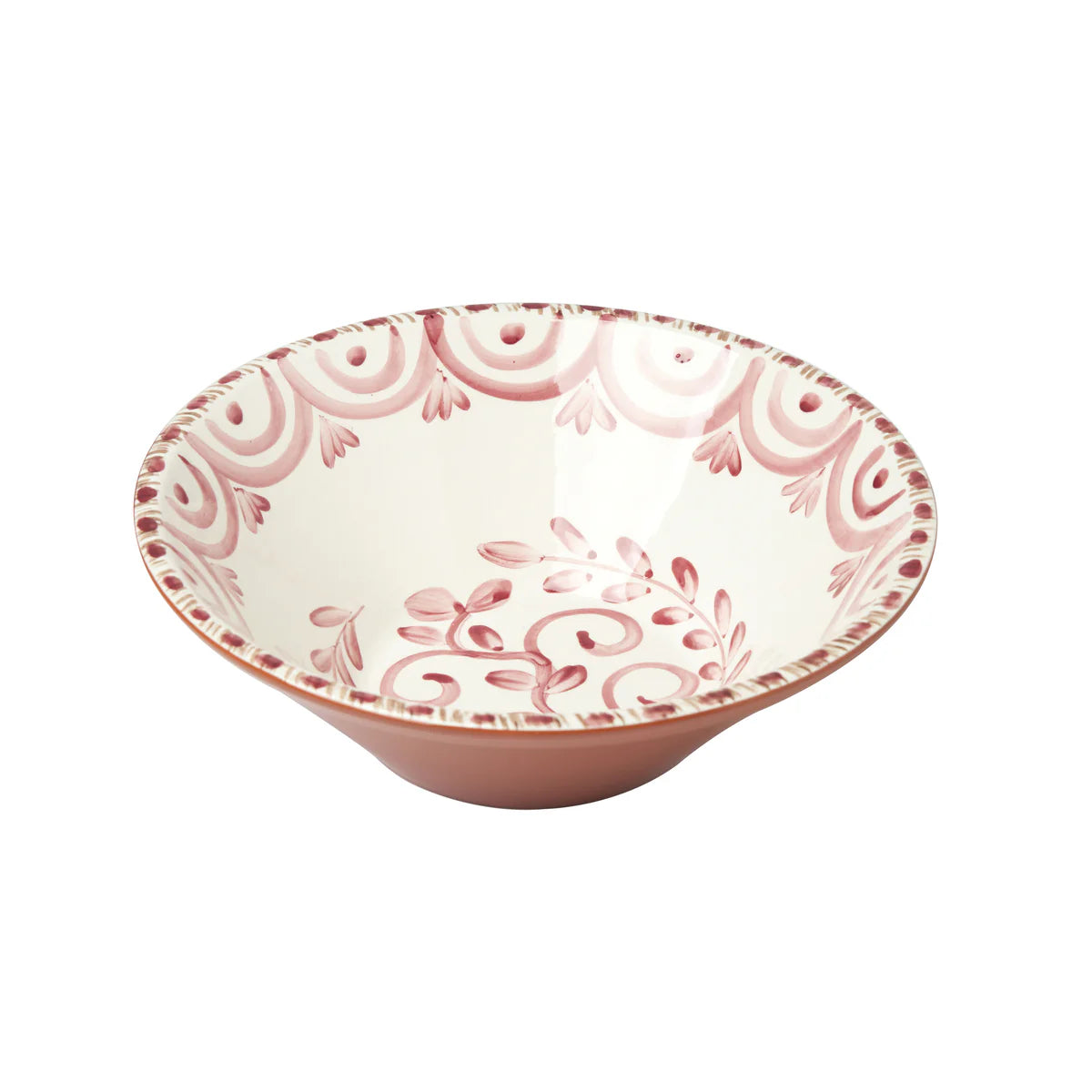 Casa Nuno Pink/White Bowl, Medium