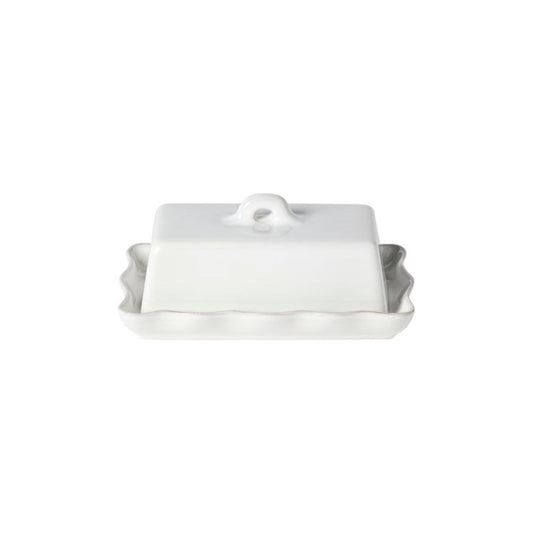 BUTTER DISH 8in W/LID-WHITE (COOK & HOST)