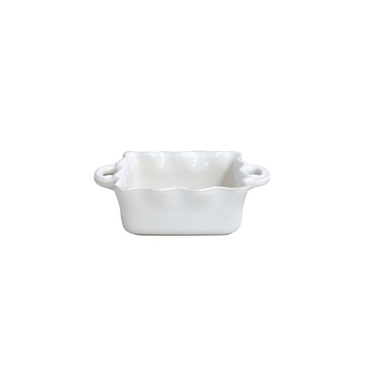 BAKER RUFFLED SQ 10in-WHITE (COOK & HOST)