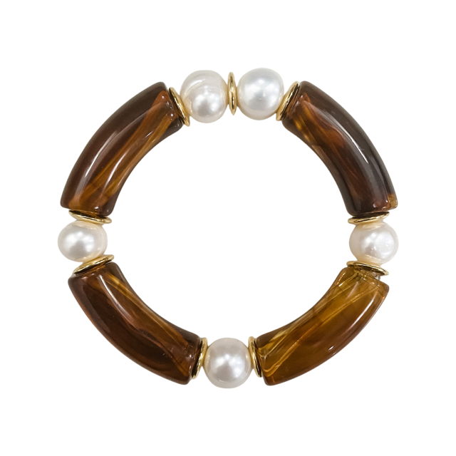 Pearl Cabana Bracelet, Tortoise