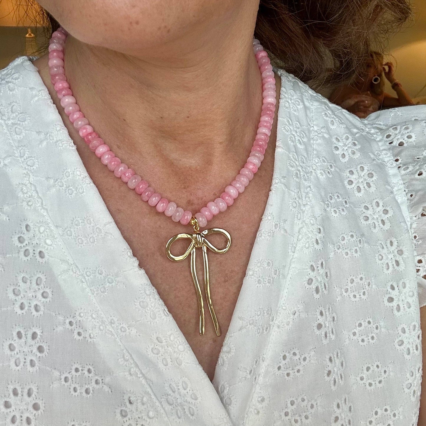 Charlotte Necklace - Light Pink