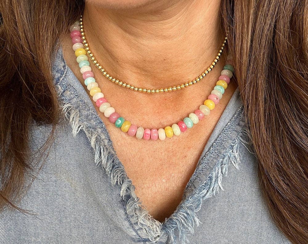 Pastel Jade Necklace