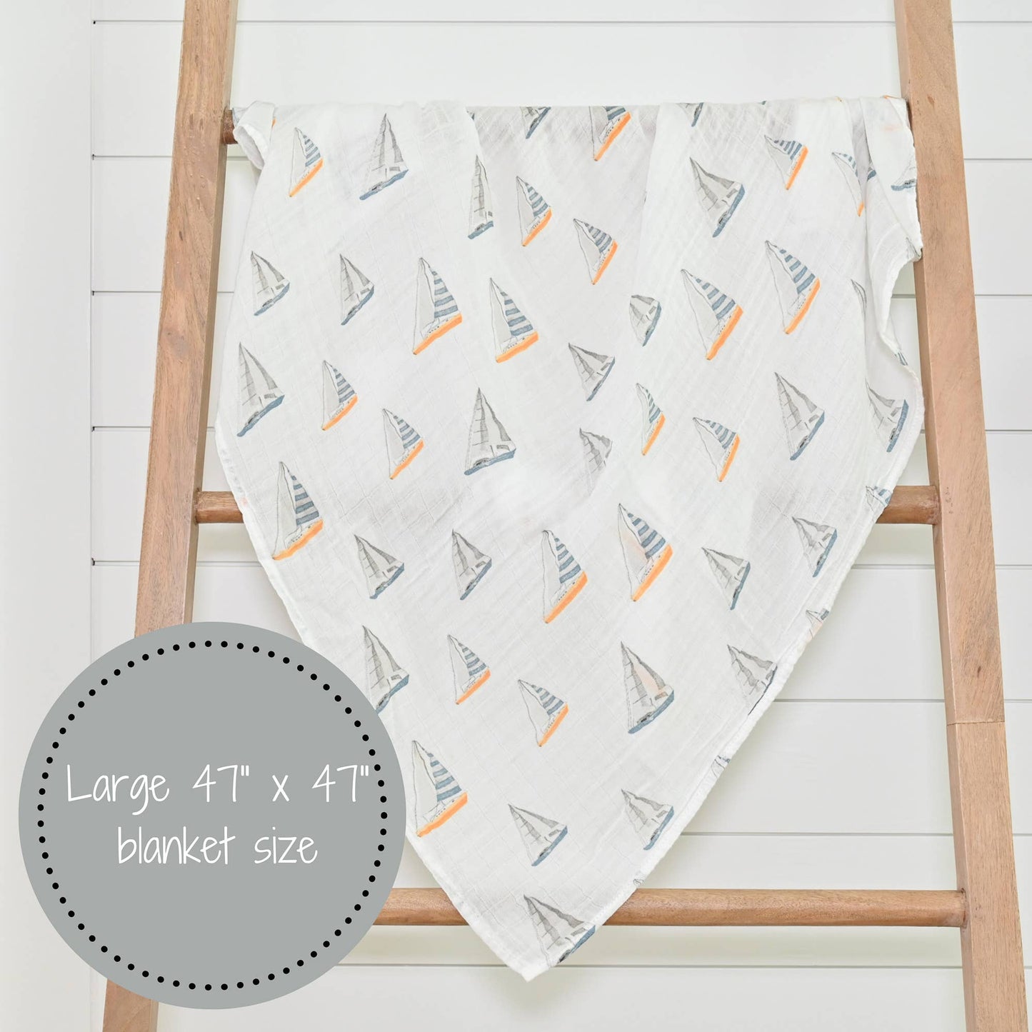 Sailing Away Baby Swaddle Blanket