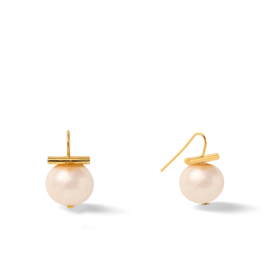 Classic Pebble Pearl Earrings~ Medium