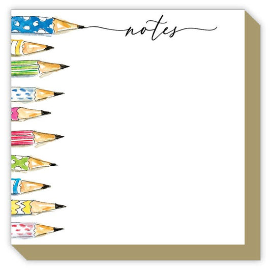 Notes Colorful Pencils Luxe Notepad