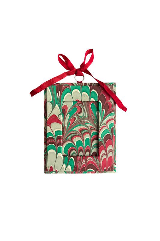 Holiday Marbled Picture Frame Ornament