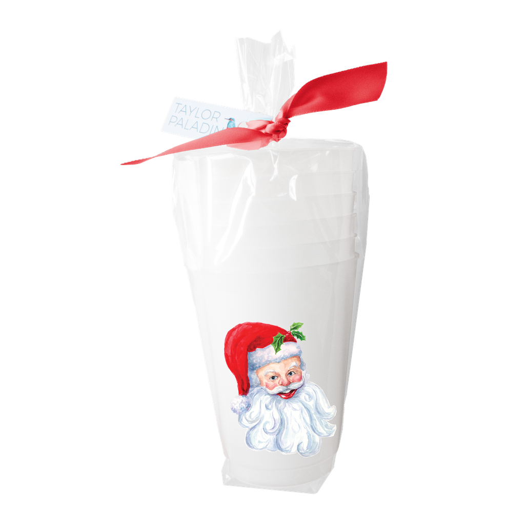 Santa Frosted Cups | Set of 8